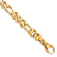 14K 10.9mm Hand Polished Fancy Link with Fancy Lobster Clasp Chain
