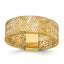 14k Polished/Textured Stretch Ring