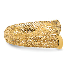14K Mesh Bypass Stretch Ring