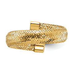 14K Mesh Bypass Stretch Ring