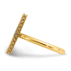 14K Polished Mother of Pearl Fancy Ring