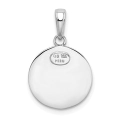 14k White Gold Saint Christopher Medal Charm