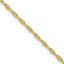 14K Yellow Gold Anchor Chain Necklace 1.5mm