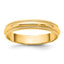 10KY 3.5mm LTW Milgrain Half Round Band Size 14