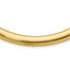 14k Polished 10mm Standard Weight 18 inch Domed Omega Necklace