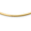 14k Polished 3mm Standard Weight 18 inch Domed Omega Necklace