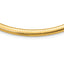 14k Polished 6mm Standard Weight 18 inch Domed Omega Necklace