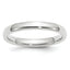 Platinum 3mm Comfort-Fit Wedding Band