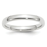 Platinum 3mm Comfort-Fit Wedding Band