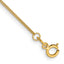 14K 10 inch .9mm Curb with Spring Ring Clasp Anklet