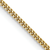 14K 24 inch 1.4mm Curb with Spring Ring Clasp Pendant Chain