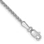 14K White Gold 7 inch 1.7mm Diamond-cut Spiga with Lobster Clasp Bracelet