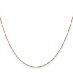14K 24 inch .75mm Cable with Spring Ring Clasp Pendant Chain