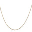 14K Yellow Gold Solid Diamond-Cut Cable Chain Necklace 0.6mm