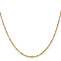 14K 30 inch 1.8mm Forzantine Cable with Lobster Clasp Chain