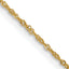 14K Yellow Gold Solid Singapore Chain Necklace 1mm