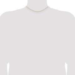 14K 14 inch 1.1mm Baby Rope with Spring Ring Clasp Chain