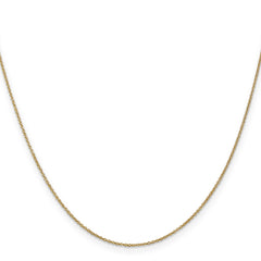 14K 24 inch .9mm Cable with Lobster Clasp Chain