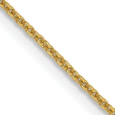 14K 24 inch .9mm Cable with Lobster Clasp Chain