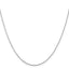 14K White Gold .8mm Diamond-Cut Cable with Lobster Clasp Chain