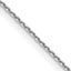 14K White Gold .8mm Diamond-Cut Round Open Link Cable with Lobster Clasp Chain