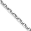 14K White Gold Solid Diamond-Cut Cable Chain Necklace 1.8mm