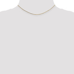 14K 14 inch .7mm Box with Spring Ring Clasp Chain