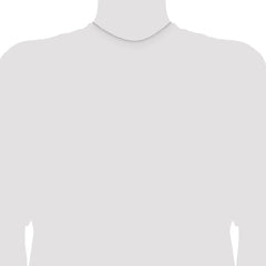 14K White Gold 14 inch 1.2mm Cable with Lobster Clasp Chain