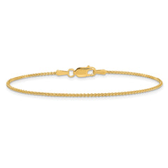 14K 9 inch 1.25mm Spiga with Lobster Clasp Anklet