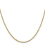 14K 2mm Round Open Link Cable with Lobster Clasp Chain