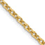 14K 2.4mm Round Open Link Cable with Lobster Clasp Chain