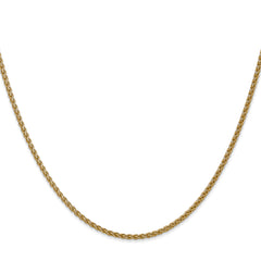 14K 30 inch 1.05mm Spiga with Spring Ring Clasp Chain