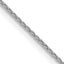 14K White Gold 1mm Parisian Wheat with Lobster Clasp Chain