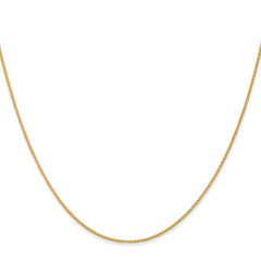 14k 30 inch 1mm Parisian Wheat with Lobster Clasp Chain