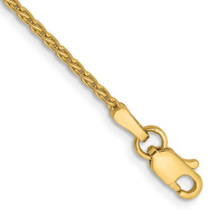 14k 7 inch 1.5mm Parisian Wheat with Lobster Clasp Bracelet