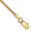14K 8 inch 1.5mm Diamond-cut Parisian Wheat with Lobster Clasp Bracelet