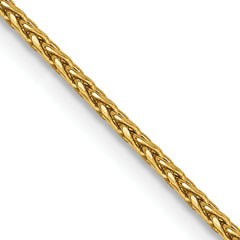 14K 30 inch 1.5mm Diamond-cut Parisian Wheat with Lobster Clasp Chain