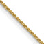 14K 24 inch .7mm Round Parisian Wheat with Lobster Clasp Chain