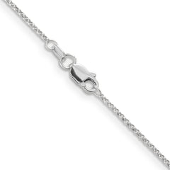 14K White Gold 24 inch 1.15mm Rolo with Lobster Clasp Pendant Chain