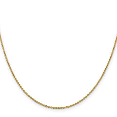 14K 26 inch 1.4mm Forzantine Cable with Lobster Clasp Chain