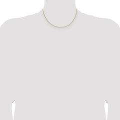 14k 1.5mm Cable Chain