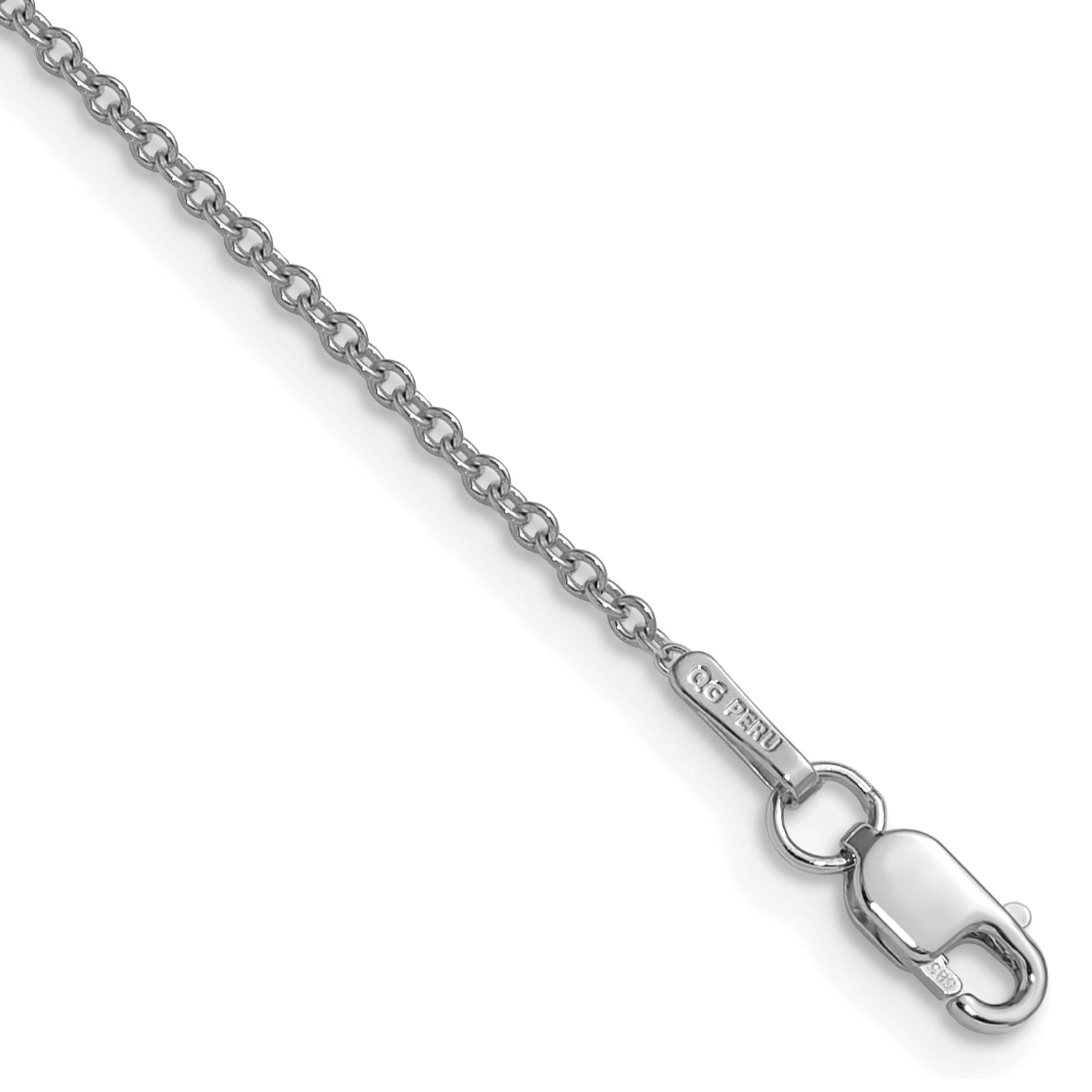 14k WG 1.5mm Cable Chain