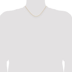 14k .8mm Forzantine Cable Chain