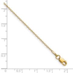 14k .8mm Forzantine Cable Chain