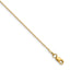 14K Yellow Gold Solid Forzantine Chain Necklace 0.8mm