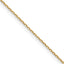 14k .8mm Diamond-Cut Forzantine Cable Chain