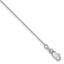14k White Gold .8mm D/C Forzantine Cable Chain