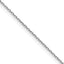 14K White Gold Solid Diamond-Cut Forzantine Chain Necklace 0.8mm