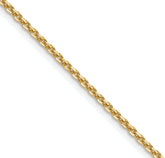 14k 1.4mm D/C Forzantine Cable Chain
