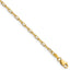 14K Yellow Gold Solid Paperclip Chain Necklace 2.1mm
